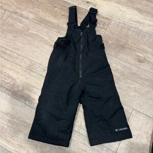 Columbia 2T Kids Black Snow Bib Overalls
